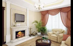 TV in a classic living room photo