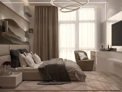 Bedroom Interior In Coffee Tones