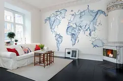 Карта Мира В Интерьере Кухни