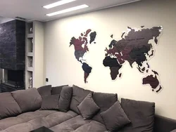 Карта Мира В Интерьере Кухни