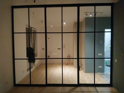Sliding mirror doors for dressing room photo