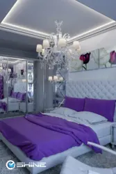 Хонаи хоб бо акси бистари lilac