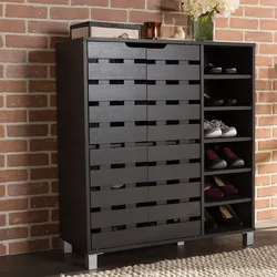Chest of drawers for shoes in the hallway photo