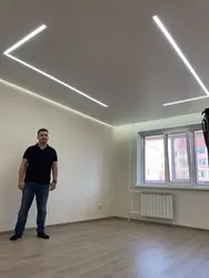 Световые линии фото в спальне
