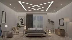 Light lines photo in the bedroom