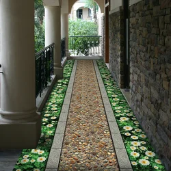 Paths in the hallway in the apartment photo