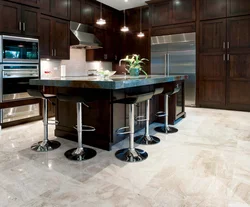 Marble Tiles In The Kitchen Photo