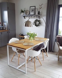 Gray Kitchen Table Design