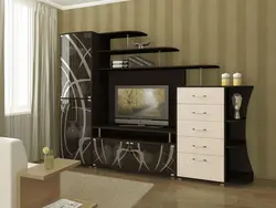Стенка в гостиную с комодом фото