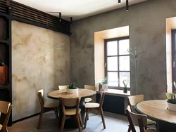 Decorative Plaster In The Interior Of The Kitchen Living Room