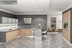 Light linoleum in the kitchen photo
