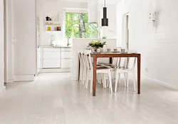 Light linoleum in the kitchen photo