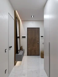 White tiles in the hallway photo