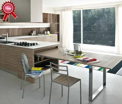 Built-in kitchen table photo