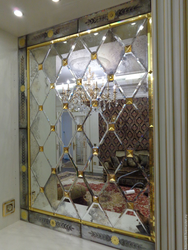 Mirror with bevel in the hallway photo