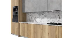 Marble kitchen facades photo