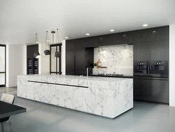 Marble kitchen facades photo