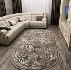 Qonaq Otağında Xalça Foto Oval Ucuz