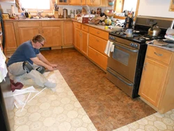 Class of linoleum for the kitchen photo