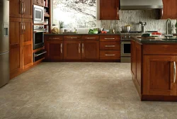 Mətbəx fotoşəkili üçün linoleum sinfi