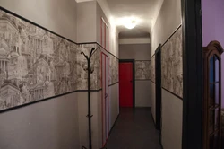 How to glue wallpaper in the hallway photo