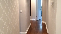 How to glue wallpaper in the hallway photo