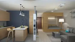 Mətbəx Studiyası Bir Otaqlı Fotoşəkil