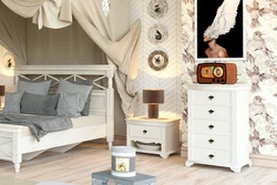 Bed in the bedroom Provence photo