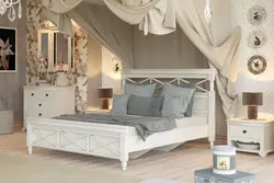 Bed in the bedroom Provence photo