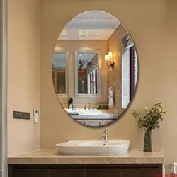 Inexpensive bathroom mirror photo