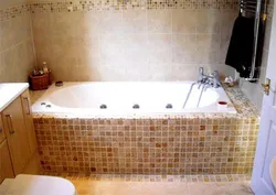 Built-in tiled bathroom photo