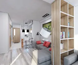Design of a small apartment 40 sq m 2 rooms