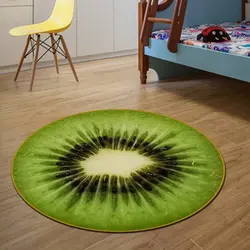 Round carpet in the kitchen photo