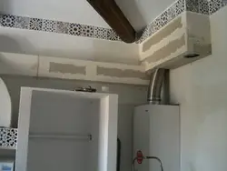 Gas Pipe Under The Ceiling In The Kitchen Photo