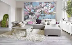 Wall design in the living room inexpensive photo