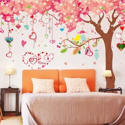 Living room design with stickers
