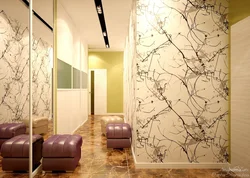 Non-Woven Wallpaper In The Hallway Interior