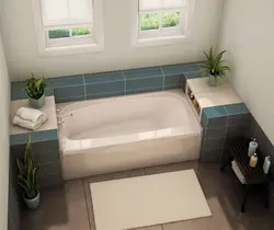 If the bathtub is larger than the bathroom photo