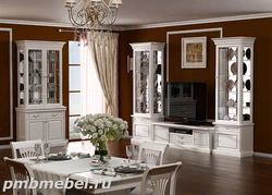 Стенка витрина для гостиной фото