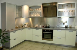 White aluminum kitchen photo