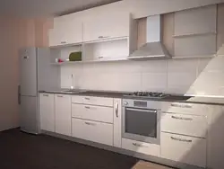 Кухня Бело Алюминиевый Фото