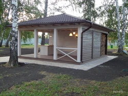 Сарайдың жазғы ас үйінің фотосы