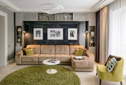 Living room design letter p