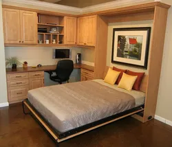 Bedroom With Double Bed And Wardrobe Photo