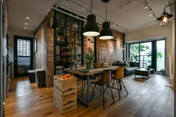 Decoration in loft style apartment photo