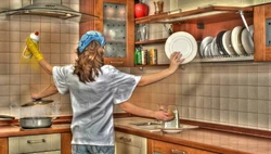 How to clean the kitchen photo