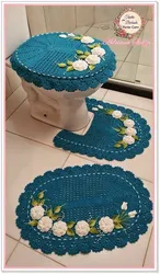 Knitted Bath Mats Photo