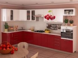 Garnet Colored Kitchen Photo