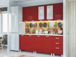 Garnet colored kitchen photo