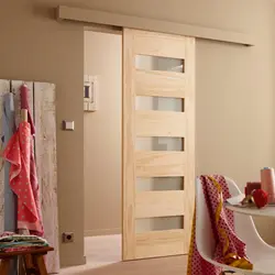 Sliding doors in the hallway interior photo